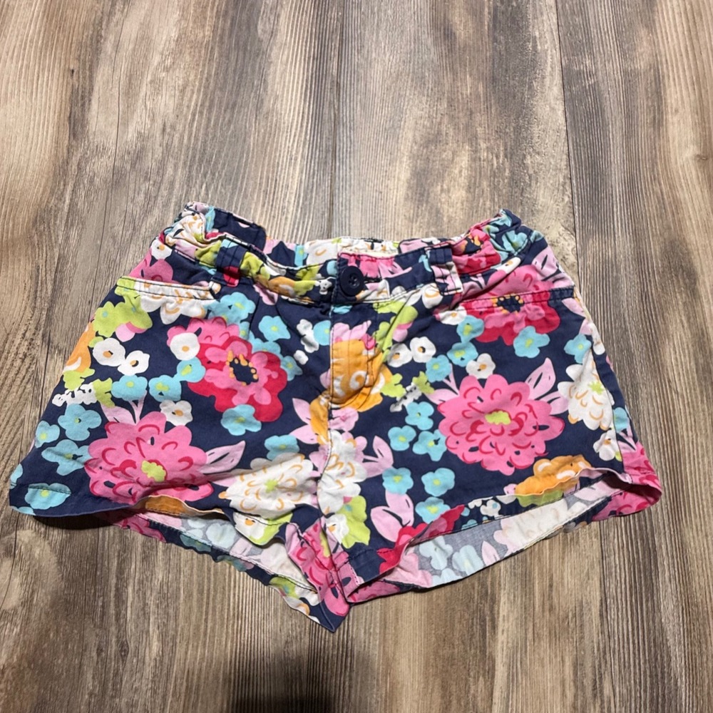 Kidcore Cherokee Shorts Floral Navy Cotton Playwear